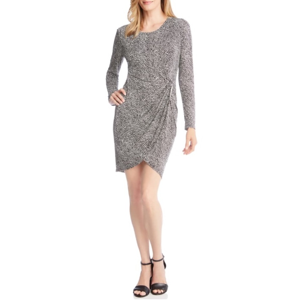 Karen Kane Twiggy Twist Animal Print Dress Size Small